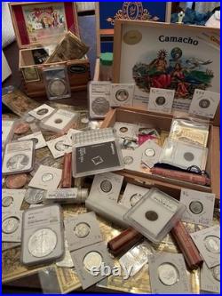 ESTATE COIN TREASURE CHEST! Gold & Silver Coins NGC, PCGS, Bars, Rounds & Bills$