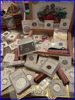 ESTATE COIN TREASURE CHEST! Gold & Silver Coins NGC, PCGS, Bars, Rounds & Bills$