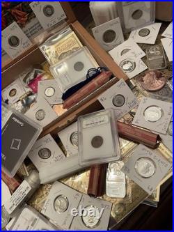 ESTATE COIN TREASURE CHEST! Gold & Silver Coins NGC, PCGS, Bars, Rounds & Bills$