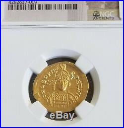Eastern Roman Empire LEO I Solidus NGC Choice AU 5/3 Ancient Gold Coin