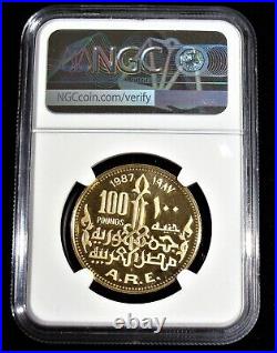 Egypt Gold 100 Pounds Golden Ram 1987 Ngc Pf 69 Ultra Cameo