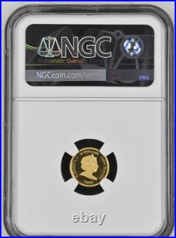 FERRARI 24K Gold Car Logo 2005 Cook Island G$10 Coin PF 67 NGC TOP POP 1/1