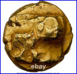 First Coin in Human History Ionia Swastika Electrum Gold coin 625 BC, NGC CH VF