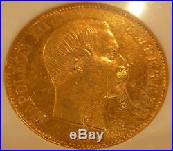 France 1857 A Gold 100 Francs NGC AU53 Napoleon III