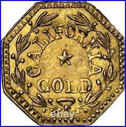 GEM 1859 1/4 California Gold, Oct, Indian Hd / MS65 NGC / American Old West