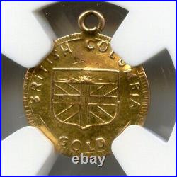 GOLD! 1918 Rd Indian British Columbia Gold 1$ / Greene-440 NGC AU Det