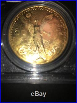 GOLD 1921 Mexico 50 Pesos Sought after FIRST YEAR of ISSUE 1921 coin