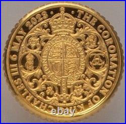 GOLD 1/40 Oz NGC PF70 2023 KING CHARLES III CORONATION G BRITAIN Fine 0.999 COIN