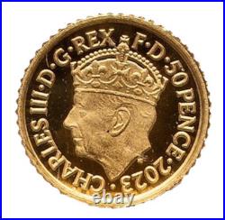 GOLD 1/40 Oz NGC PF70 2023 KING CHARLES III CORONATION G BRITAIN Fine 0.999 COIN