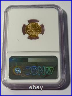 GOLD 2011 $5 Gold Eagle NGC MS69? 25th Anniversary 1/10 oz American Gold Eagle