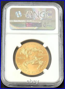 GOLD COIN 2016 1 Ounce $50 NGC MS70 Eagle FREE Next-Business Day Shipping