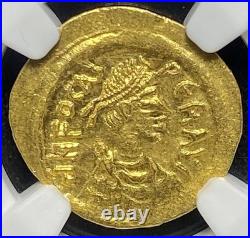 GOLD Phocas 602-610 AD, Roman Byzantine Empire 5/5 AV Tremissis Rare Coin NGC MS