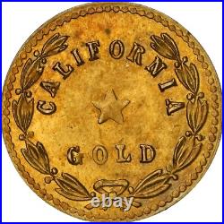 Genuine 1859 1/2 California Gold, Liberty withStar / NGC MS64 GEM BU / GOLD