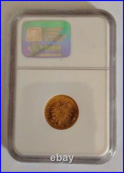 German Prussia 1873-A Gold 10 Mark NGC MS-65