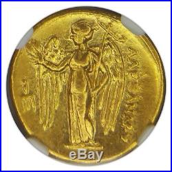 Gold AV Stater Kingdom of Macedon Alexander III BC 336-323 XF NGC Ancient Coin