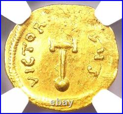 Gold Heraclius AV Semissis Gold Byzantine Coin 610-641 AD Certified NGC AU