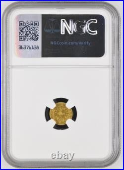 Gold Rush! 1853 California Gold, Arms of Calif Wreath #5 / NGC MS62 POP 11 LR7 Gold Rush! 1853 California Gold, Arms of Calif Wreath #5 / NGC MS62 POP 11 LR7