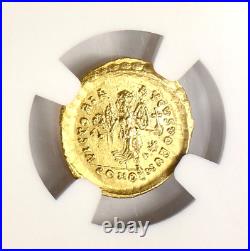 Gold Tremissis Coin Roman Empire Theodosius II AD 402-450 Certified NGC Ch AU