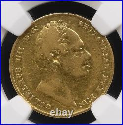 Great Britain UK 1832 Sovereign Sov Gold Coin William IV NGC VF NOSE TO SECOND I