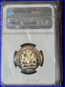 Guyana FM Gold 100 Dollar 1976 Coin El Dorado Golden Man PF69 Ultra Cameo