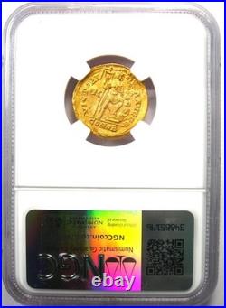 Honorius AV Solidus Gold Roman Coin 393-423 AD Certified NGC Choice AU