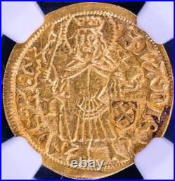 Hungary Goldgulden Matthias Corvinus NGC AU58 Medieval Gold Coin 1458-1490