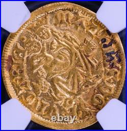 Hungary Goldgulden Matthias Corvinus NGC AU58 Medieval Gold Coin 1458-1490