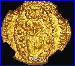 ITALY, VENICE 1414-23 DUCAT NGC 66 GOLD COIN FINEST KNOWN we know of! JESUS
