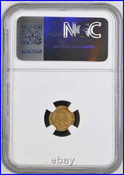 Interesting Rev Date / 1849 California Gold / Fierce Indian / MS66 NGC GOLD