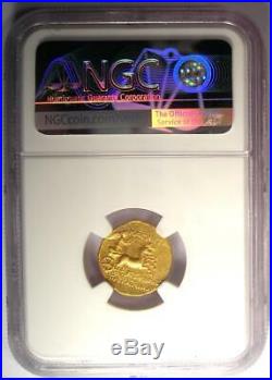 Ionia Magnesia Gold AV Stater Artemis Nike Coin 150 BC Certified NGC Choice AU