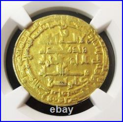 Islamic (AH379-403) Buwayhid AH398 Gold Dinar AU Details NGC