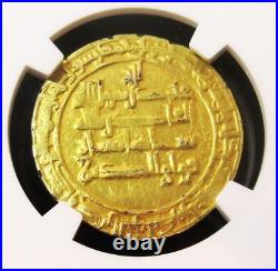 Islamic (AH379-403) Buwayhid AH398 Gold Dinar AU Details NGC