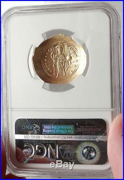 Jesus Christ Ancient 1059AD Gold Byzantine Coin of CONSTANTINE X NGC MS i66901