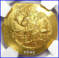 John II AV Gold Hyperpyron Coin Christ Byzantine Coin 1118-1143 AD NGC MS UNC