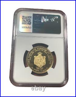 Jordan 1977 Gold 25 Dinars NGC PF68UC 25th Anniversary of Reign