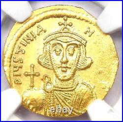Justinian II AV Solidus Gold Byzantine Coin 685-695 AD Certified NGC MS (UNC)