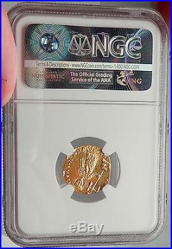 Justinian II FIRST ANCIENT Gold COIN with JESUS CHRIST Byzantine Empire NGC MS