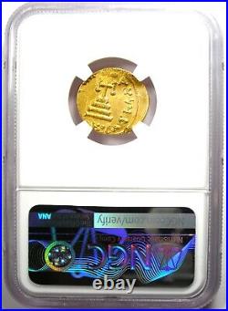 Justinian II Gold AV Solidus Byzantine Coin 685-695 AD Certified NGC Choice AU