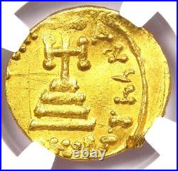 Justinian II Gold AV Solidus Byzantine Coin 685-695 AD Certified NGC Choice AU