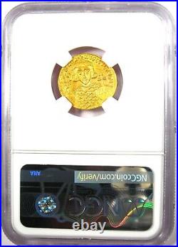 Justinian II Gold AV Solidus Jesus Christ Coin 705 AD Certified NGC MS (UNC)