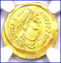 Justinian I AV Semissis Gold Byzantine Coin 527-565 AD Certified NGC Choice AU