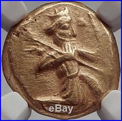 King Xerxes II to Artaxerxes II Achaemenid Gold Daric Ancient Greek Coin NGC AU
