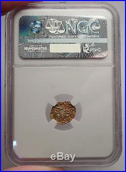 LEO III & CONSTANTINE V Syracuse Gold Byzantine Coin NGC Certified MS i54536