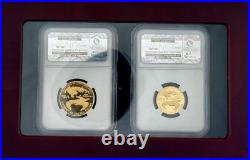 LOT OF TWO 1988-P $10 & $25 American Gold Eagle NGC PF69-RARE