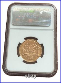 Luxembourg 1964 Gold 40 Francs NGC MS66 Duchess Charlotte