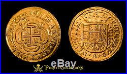 MEXICO 1714 ROYAL 8 ESCUDOS PURE 24kt. GOLD DOUBLOON 1715 FLEET TREASURE COIN
