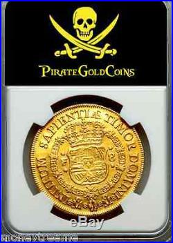 MEXICO 1733 FLEET SHIPWRECK 8 ESCUDOS Only 13 GOLD DOUBLOON COIN TREASURE PIRATE