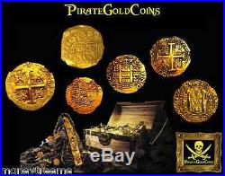 MEXICO 1733 FLEET SHIPWRECK 8 ESCUDOS Only 13 GOLD DOUBLOON COIN TREASURE PIRATE