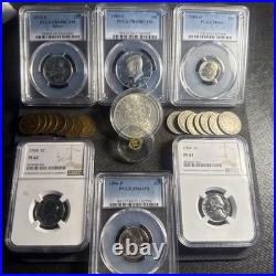 MIX OF VARIOUS US COINS Graded Proofs Indian Head Victory Morgan Gold$