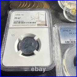 MIX OF VARIOUS US COINS Graded Proofs Indian Head Victory Morgan Gold$